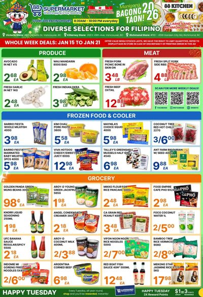 88 Supermarket Flyer January 15 to 21