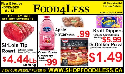Food 4 Less Flyer November 8 to 14