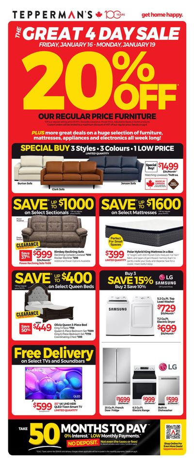 Tepperman's Flyer January 16 to 22