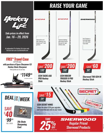 Pro Hockey Life Flyer January 16 to 29