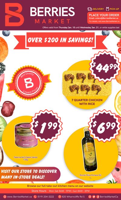 Berries Market Flyer January 15 to 21