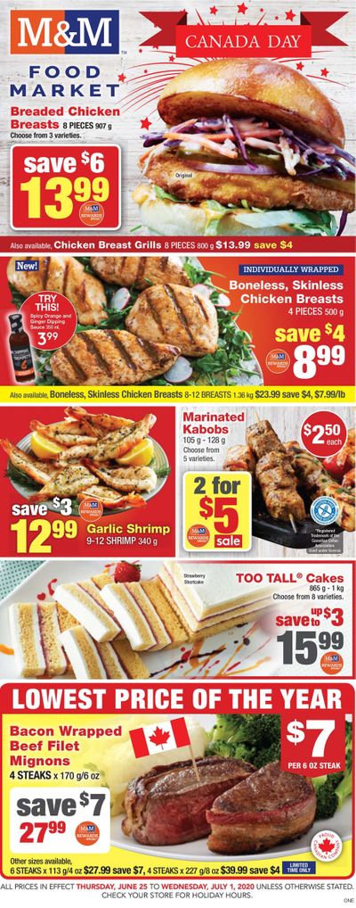 M&M Food Market (ON) Flyer June 25 to July 1