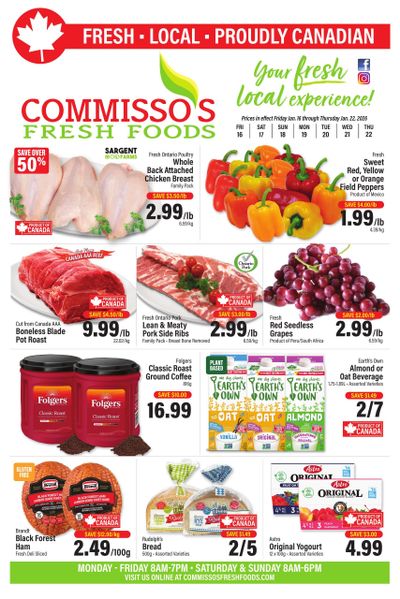 Commisso's Fresh Foods Flyer January 16 to 22