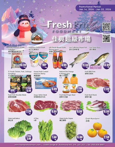 FreshPro Foodmart (Richmond Hill) Flyer January 16 to 22