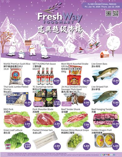 FreshWay Foodmart Flyer January 16 to 22