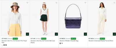 Lacoste Canada: Semi-Annual Sale up to 50%