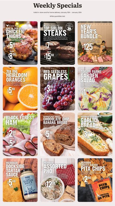 Meridian Farm Market Flyer January 15 to 21