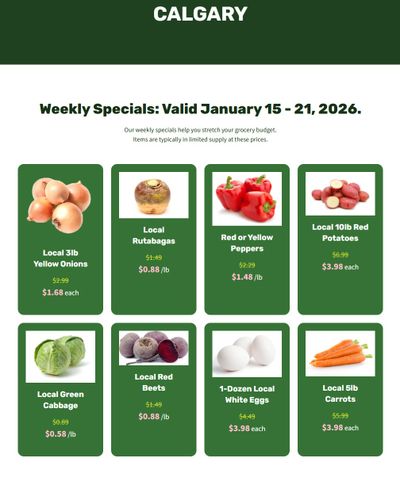 H&W Produce Flyer January 15 to 21