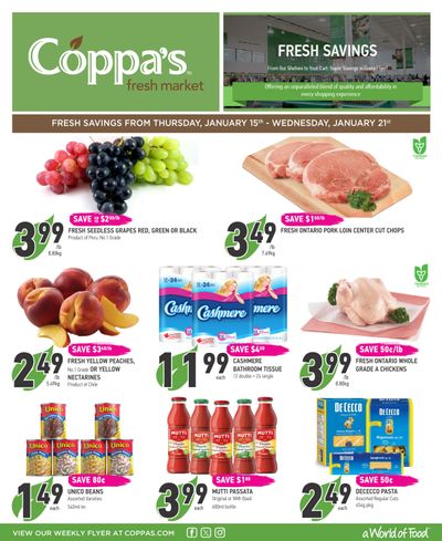 Coppa's Fresh Market Flyer January 15 to 21