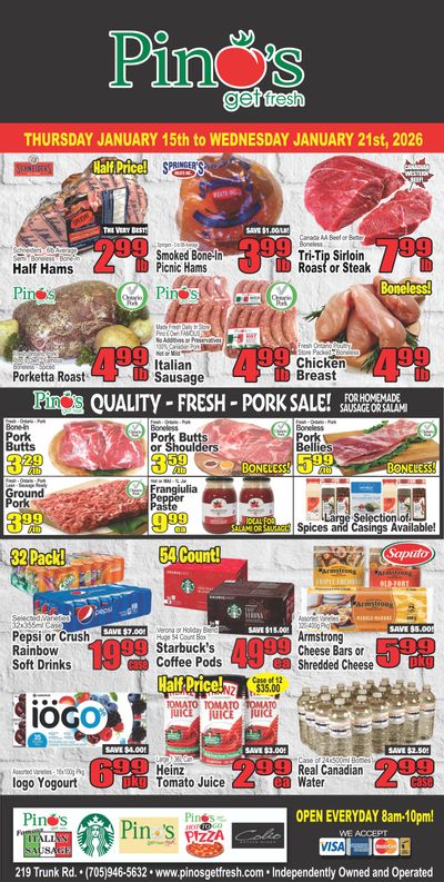 Pino's Flyer January 15 to 21