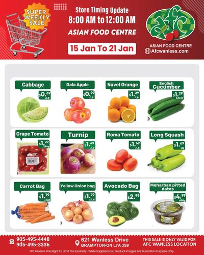 Asian Food Centre (Wanless Dr.) Flyer January 15 to 21