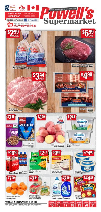 Powell's Supermarket Flyer January 15 to 21