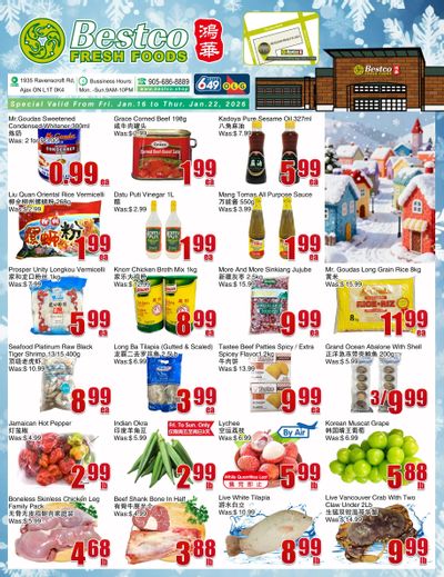 BestCo Food Mart (Ajax) Flyer January 16 to 22