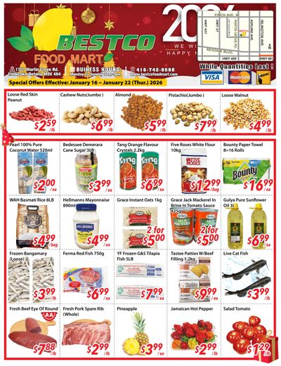 BestCo Food Mart (Etobicoke) Flyer January 16 to 22