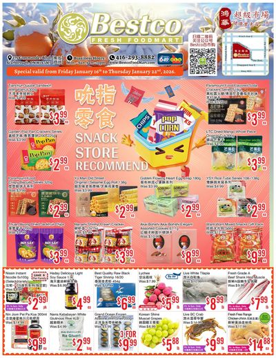 BestCo Food Mart (Scarborough) Flyer January 16 to 22