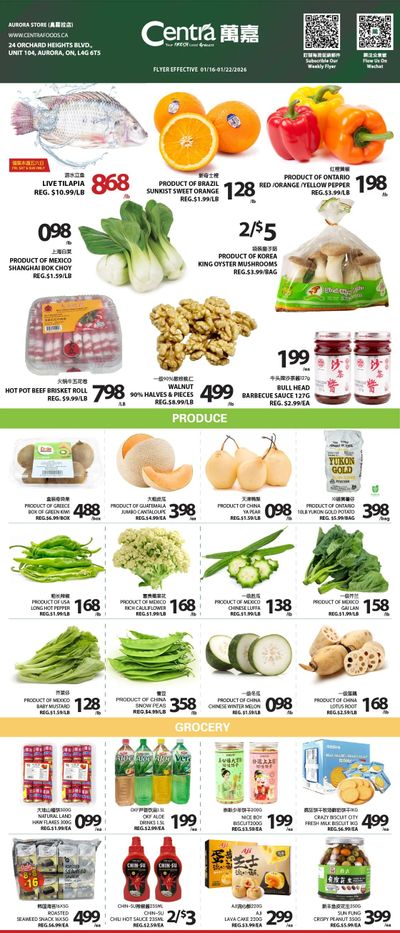 Centra Foods (Aurora) Flyer January 16 to 22