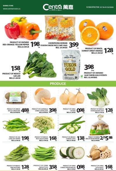 Centra Foods (Barrie) Flyer January 16 to 22
