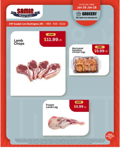 Samir Supermarket Flyer January 16 to 18