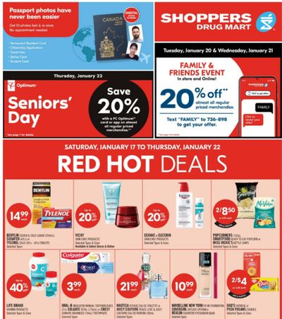Shoppers Drug Mart Canada: 20x The PC Optimum Points January 16th & 17th + 2 Day Sale