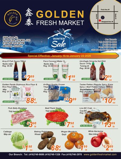 Golden Fresh Market Flyer January 16 to 22