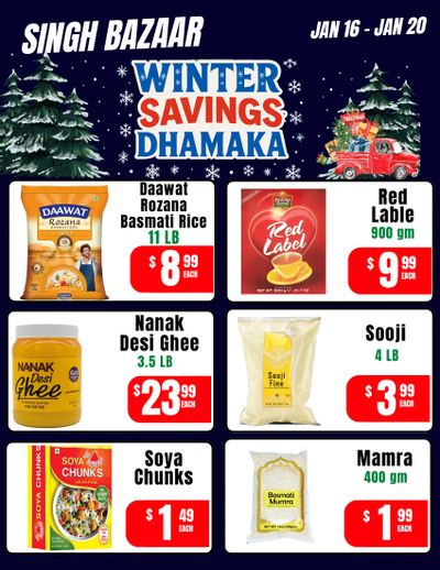 Singh Bazaar Flyer January 16 to 20