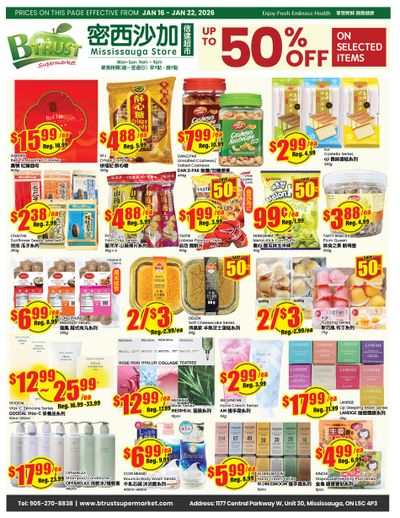 Btrust Supermarket (Mississauga) Flyer January 16 to 22