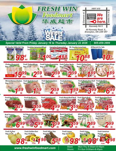 Fresh Win Foodmart Flyer January 16 to 22