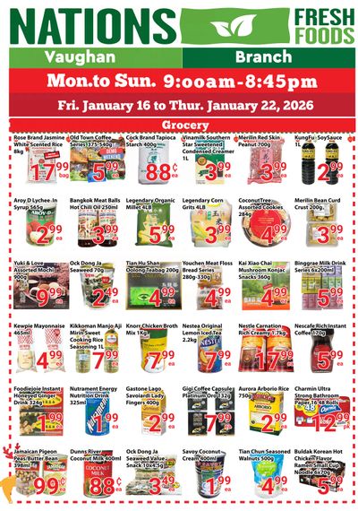 Nations Fresh Foods (Vaughan) Flyer January 16 to 22
