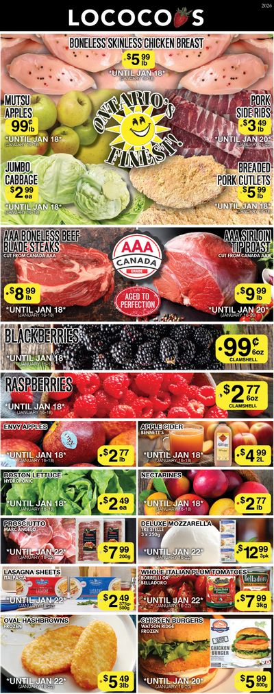 Lococo's Flyer January 16 to 18