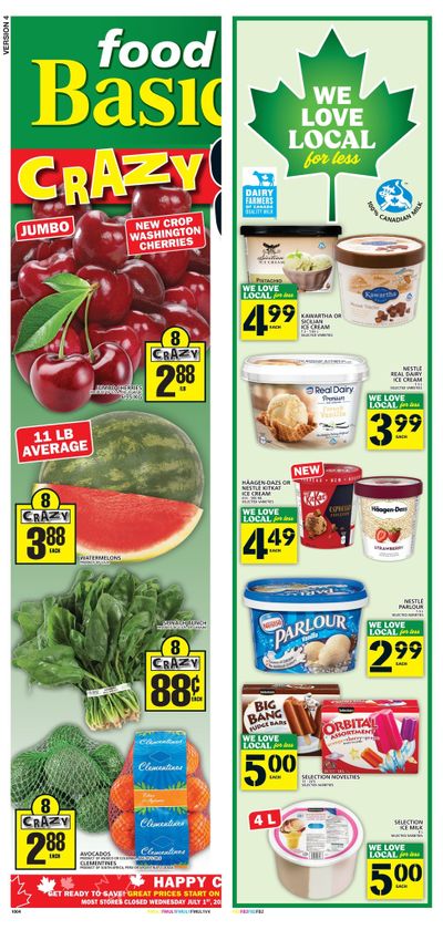 Food Basics (GTA, Kitchener and London Area) Flyer June 25 to July 1