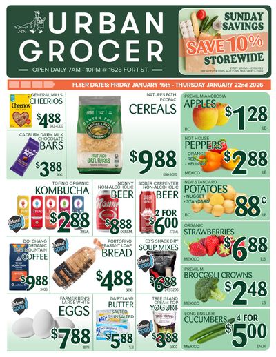 Urban Grocer Flyer January 16 to 22