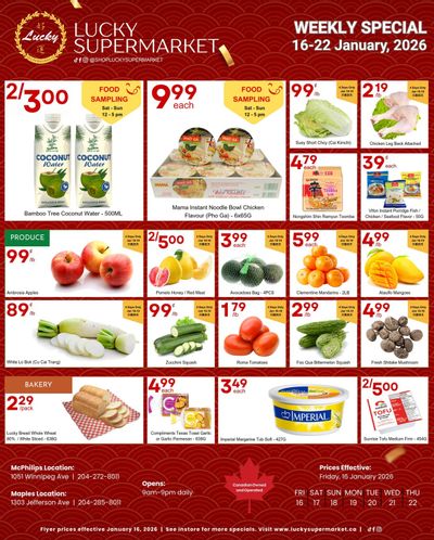 Lucky Supermarket (Winnipeg) Flyer January 16 to 22