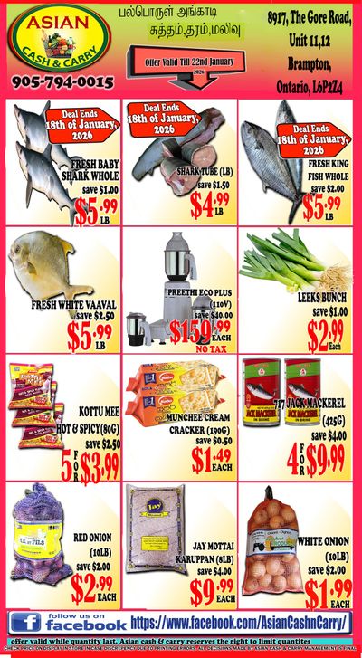 Asian Cash & Carry Flyer January 16 to 22