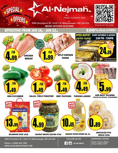 Alnejmah Fine Foods Inc. Flyer January 16 to 22