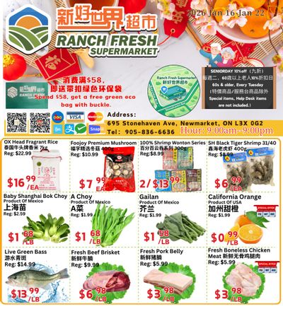 Ranch Fresh Supermarket Flyer January 16 to 22