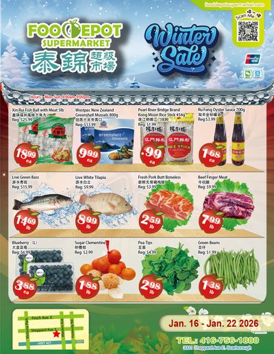 Food Depot Supermarket Flyer January 16 to 22