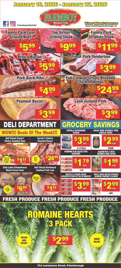 Farmboy Peterborough Flyer January 16 to 22