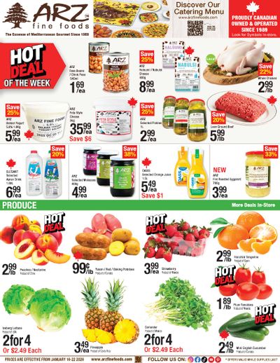 Arz Fine Foods Flyer January 16 to 22