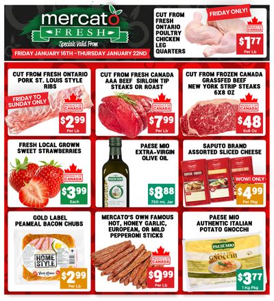 Mercato Fresh Flyer January 16 to 22