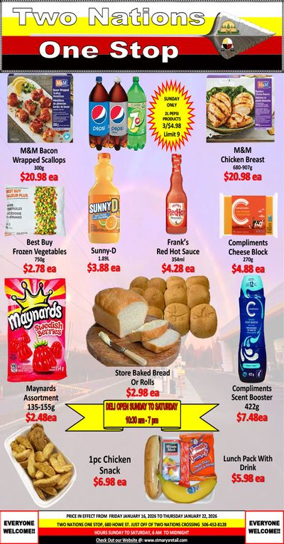 Two Nations One Stop Flyer January 16 to 22