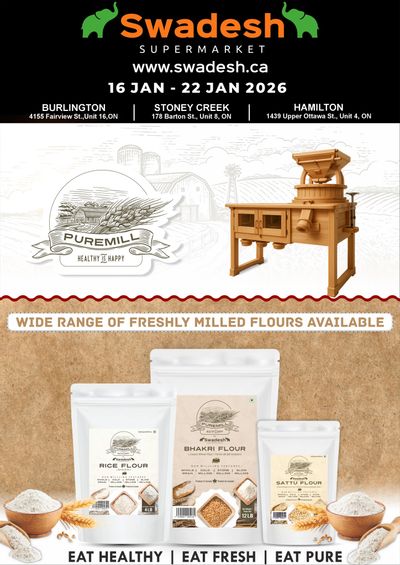 Swadesh Supermarket Flyer January 16 to 22