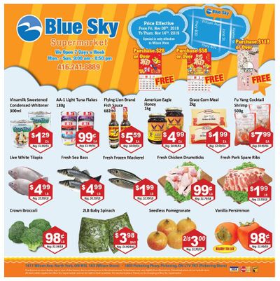 Blue Sky Supermarket (North york) Flyer November 8 to 14