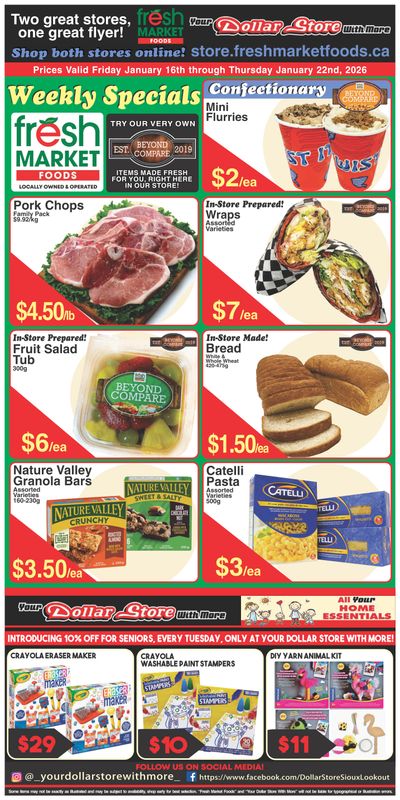 Fresh Market Foods Flyer January 16 to 22