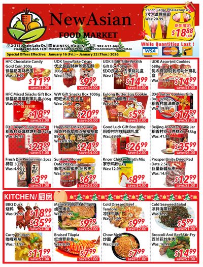 New Asian Food Market Flyer January 16 to 22