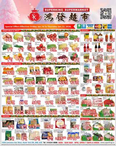 Superking Supermarket (North York) Flyer January 16 to 22
