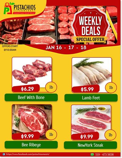 Pistachios Supermarket Flyer January 16 to 21