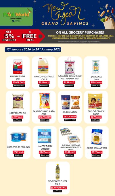 Food World Supermarket Flyer January 16 to 29