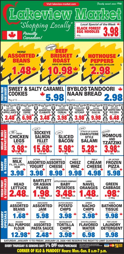Lakeview Market Flyer January 17 to 23