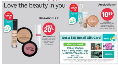 Rexall Canada: Get a $10 Gift Card When You Purchase a $50 WaySpa, Bath & Body Works, Saje, or DAVIDsTEA Gift Card