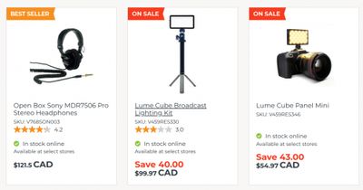 Henry’s Canada: Clearance up to 80% off